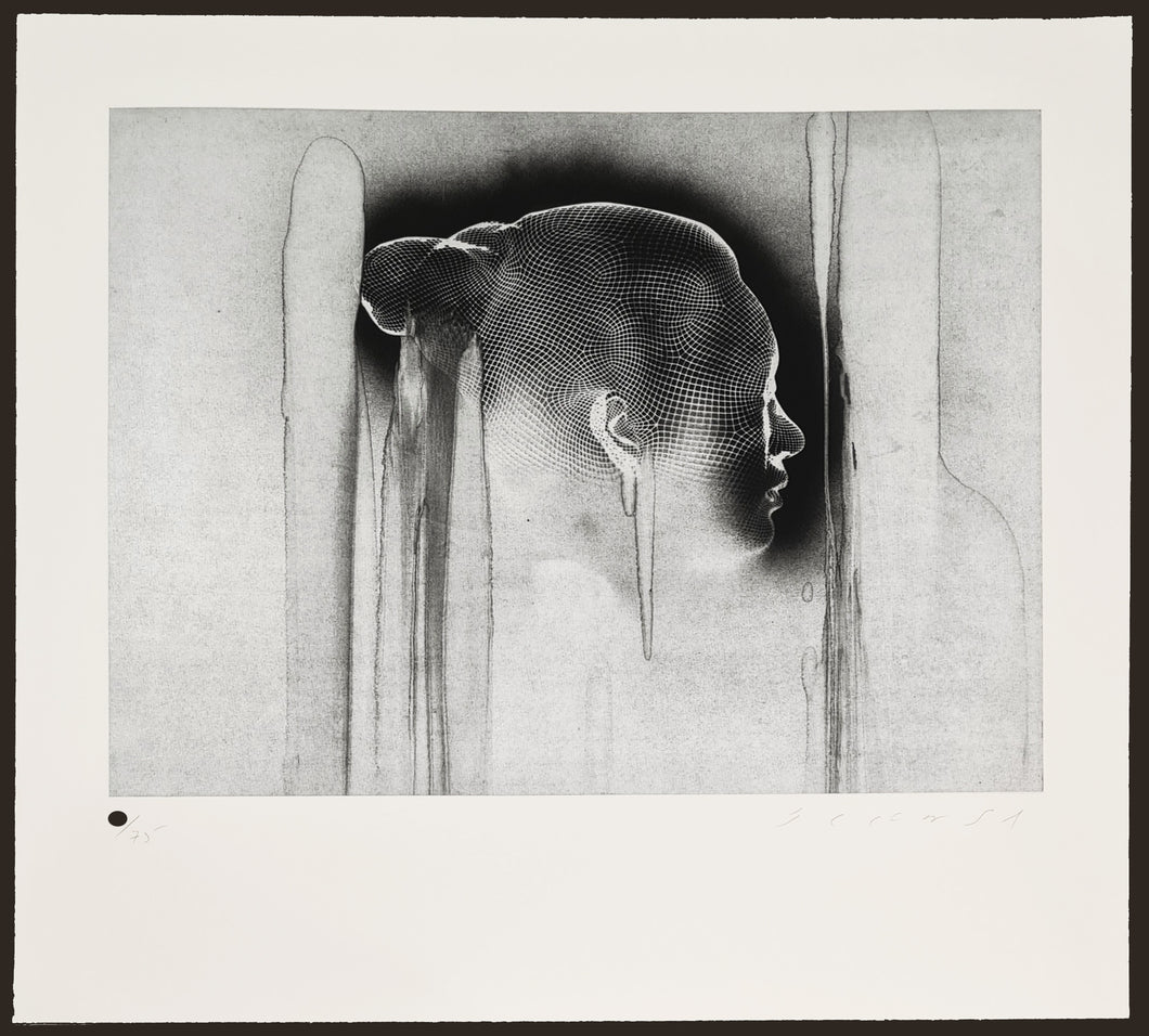 Jaume Plensa - Grabado Chine-collé 'Reflejos III'