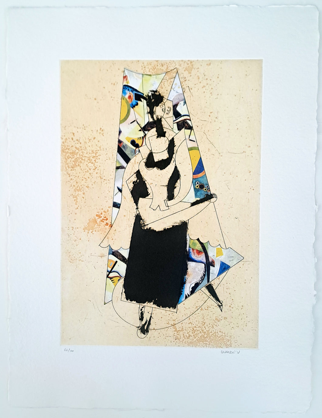 Manolo Valdés - Grabado 'El Cubismo como Pretexto' #3