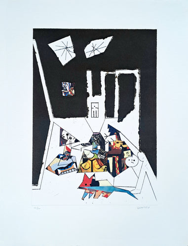 Manolo Valdés - Grabado 'El Cubismo como Pretexto' #7