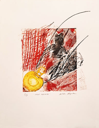 Antolín Alejandre Ruiz - Grabado 'Minotauro' (Serie Tricolor)