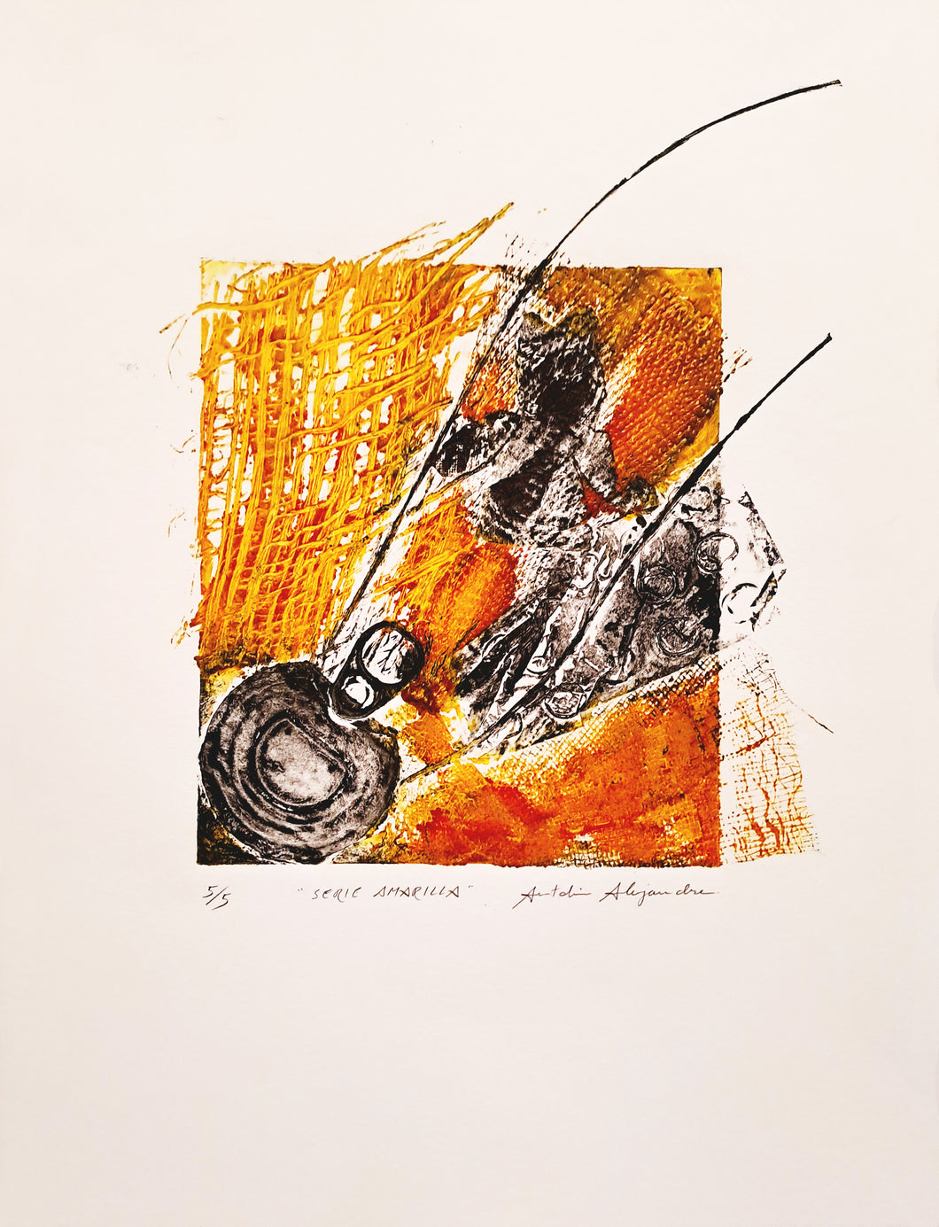 Antolín Alejandre Ruiz - Grabado 'Minotauro' (Serie Amarilla)