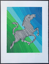 Laden Sie das Bild in den Galerie-Viewer, Victor Vasarely - Litografía 'Zebra No.2'