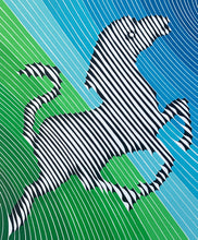 Laden Sie das Bild in den Galerie-Viewer, Victor Vasarely - Litografía 'Zebra No.2'