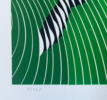Laden Sie das Bild in den Galerie-Viewer, Victor Vasarely - Litografía 'Zebra No.2'