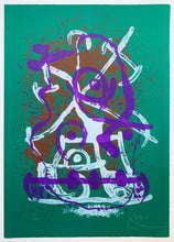 将图片加载到图库查看器，Joan Miró - Litografía "Chevauchée-Vert Violet Brun”