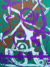 将图片加载到图库查看器，Joan Miró - Litografía "Chevauchée-Vert Violet Brun”