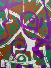 将图片加载到图库查看器，Joan Miró - Litografía "Chevauchée-Vert Violet Brun”