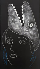 Laden Sie das Bild in den Galerie-Viewer, Eduardo Arroyo - Grabado 'Moby Dick' (Sombreros para Alicia)