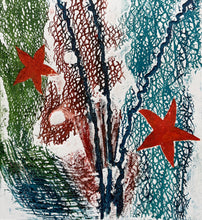 Load image into Gallery viewer, Antolín Alejandre Ruiz - Collagraph 'Fondo Marino Estrellas'