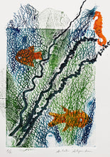 Load image into Gallery viewer, Antolín Alejandre Ruiz - Collagraph 'Fondo Marino I'