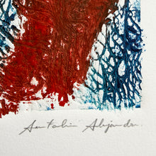 Load image into Gallery viewer, Antolín Alejandre Ruiz - Collagraph 'Fondo Marino II'