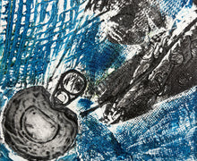 Laden Sie das Bild in den Galerie-Viewer, Antolín Alejandre Ruiz - Grabado 'Minotauro' (Serie Azul)