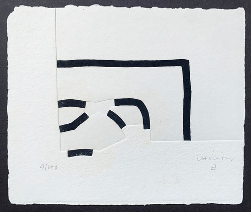 Eduardo Chillida - Grabado 'J.A.Valente: Cantigas de Alen IV'