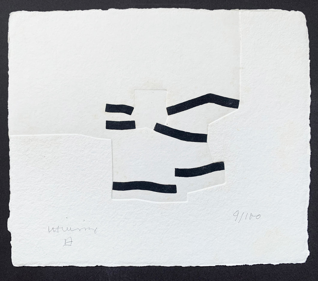 Eduardo Chillida - Grabado 'J.A.Valente: Cantigas de Alen I'