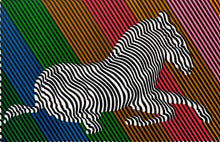 Laden Sie das Bild in den Galerie-Viewer, Victor Vasarely - Litografía &#39;Zebra No.3&#39;