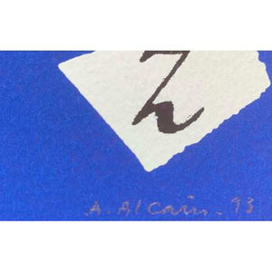 Alfredo Alcaín - Serigrafía 'La Escritura' #9