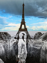 Load image into Gallery viewer, JR - Glicée &quot;Trompe l&#39;oeil, Les Falaises du Trocadéro, 18 de mayo de 2021, 19h58, París, Francia, 2021&quot;