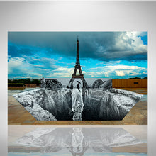 Load image into Gallery viewer, JR - Glicée &quot;Trompe l&#39;oeil, Les Falaises du Trocadéro, 18 de mayo de 2021, 19h58, París, Francia, 2021&quot;