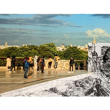 Load image into Gallery viewer, JR - Glicée &quot;Trompe l&#39;oeil, Les Falaises du Trocadéro, 21 de mayo de 2021, 20h03, París, Francia, 2021&quot;