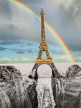 Load image into Gallery viewer, JR - Glicée &quot;Trompe l&#39;oeil, Les Falaises du Trocadéro, 21 de mayo de 2021, 20h03, París, Francia, 2021&quot;