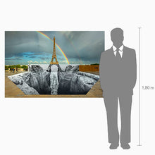 Load image into Gallery viewer, JR - Glicée &quot;Trompe l&#39;oeil, Les Falaises du Trocadéro, 21 de mayo de 2021, 20h03, París, Francia, 2021&quot;