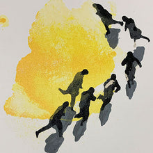 Load image into Gallery viewer, Juan Genovés - Serigrafía sobre lienzo &quot;Persecución&quot;