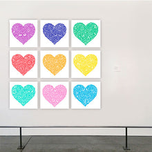 Load image into Gallery viewer, Mr Doodle - Portfolio Completo: 9 serigrafías &quot;Pop Heart&quot;