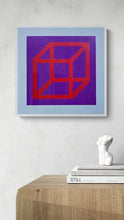 Load image into Gallery viewer, Sol LeWitt - Linograbado 'Open Cube in Color on Color' #1