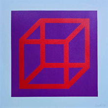 Load image into Gallery viewer, Sol LeWitt - Linograbado 'Open Cube in Color on Color' #1
