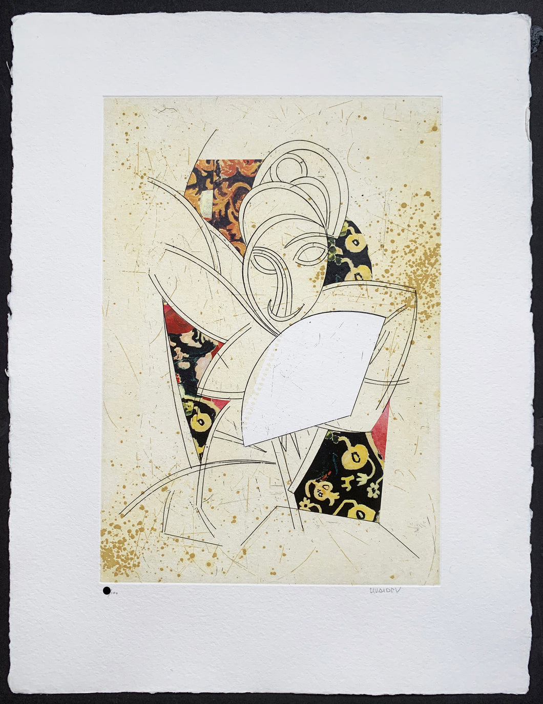 Manolo Valdés - Grabado 'El Cubismo como Pretexto' #1