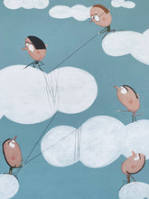 Load image into Gallery viewer, Moisés Yagües - Litografía &quot;Cazadores de nubes&quot;