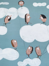 Laden Sie das Bild in den Galerie-Viewer, Moisés Yagües - Litografía &quot;Cazadores de nubes&quot;