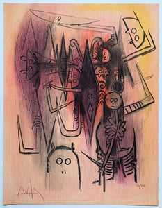 Wifredo Lam - Litografía "Clairiere" (Pleni Luna)