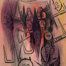 Laden Sie das Bild in den Galerie-Viewer, Wifredo Lam - Litografía &quot;Clairiere&quot; (Pleni Luna)