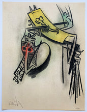 Laden Sie das Bild in den Galerie-Viewer, Wifredo Lam - Litografía &quot;Montre des Seves&quot; (Pleni Luna)