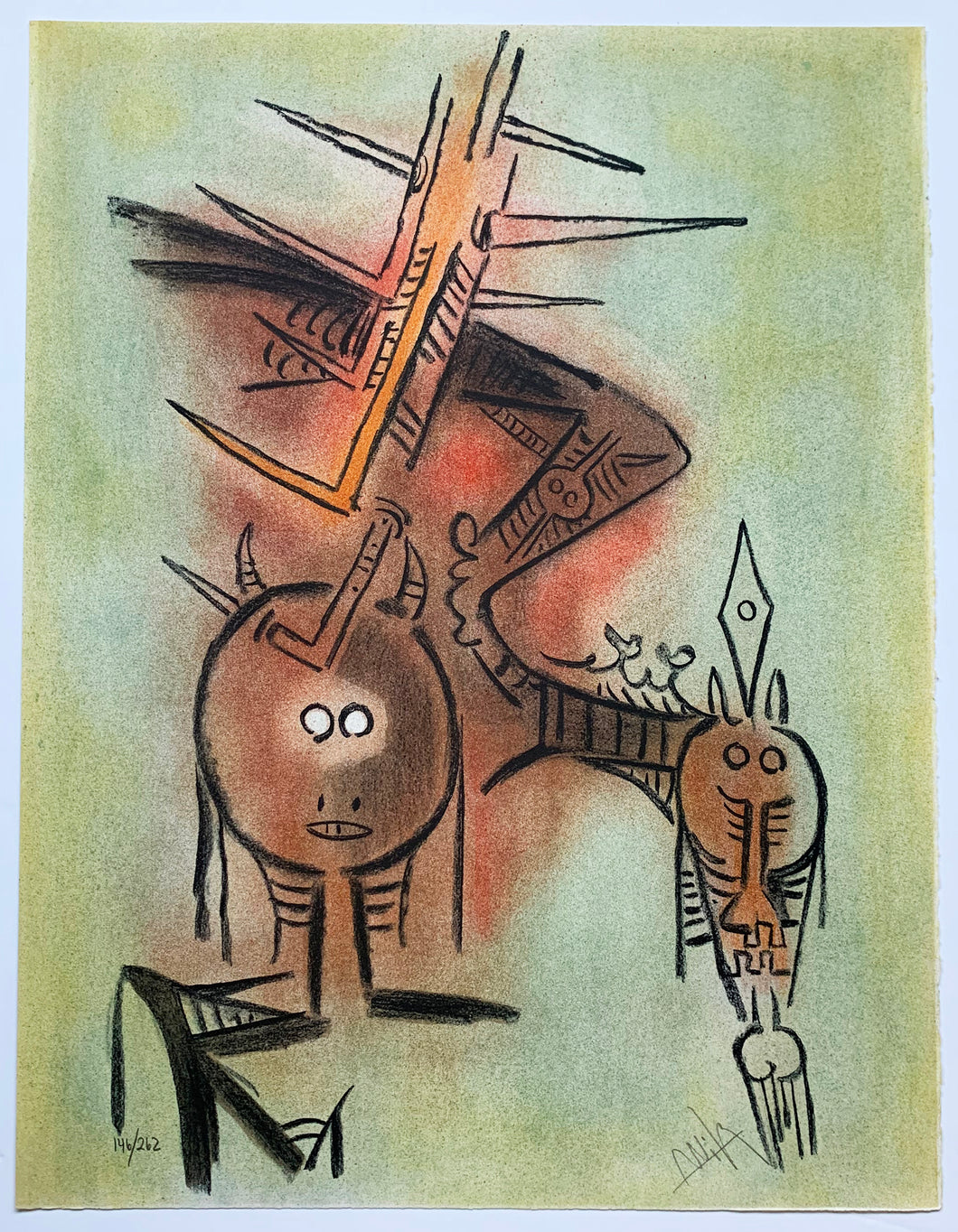 Wifredo Lam - Litografía 