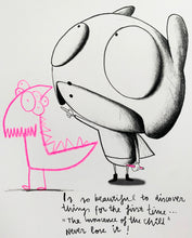 Load image into Gallery viewer, Edgar Plans - Edición limitada pieza de arte &#39;AR&#39; + Dibujo   &quot;You are my Hero&quot;