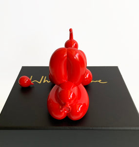 Whatshisname (Sebastian Burdon) - Escultura "Happy POPek Balloon Dog Mini Red" (12 cm)