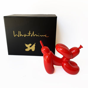 Whatshisname (Sebastian Burdon) - Escultura "Downward Balloon Dog Mini Red" (10 cm)