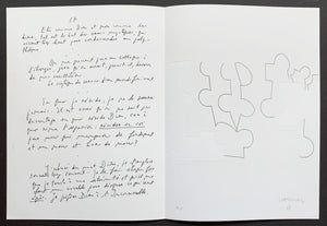 Eduardo Chillida - Xilografía 'Emilie M.Cioran: Ce Maudit Moi' #7 (Pliego)