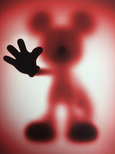 Whatshisname. Serigrafía/Glicée "Gone Mickey Red" (60x60 cm)