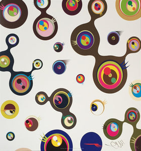 Takashi Murakami - Offset Litográfico en colores "Jellyfish Eyes - White 3"