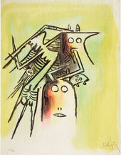 Laden Sie das Bild in den Galerie-Viewer, Wifredo Lam - Litografía &quot;Elle, Casque&quot; (Pleni Luna)