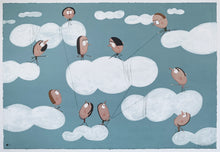 Load image into Gallery viewer, Moisés Yagües - Litografía &quot;Cazadores de nubes&quot;